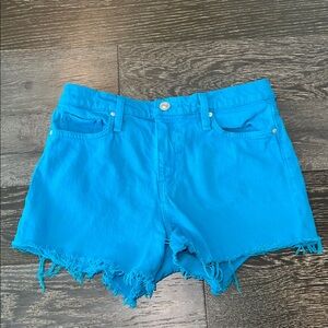 Hudson Jeans Teal Denim Shorts